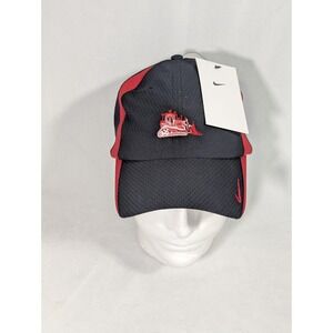 Nike Dri-Fit Heritage-86 Golf Black Bulldozer Red Swoosh Hat Cap NEW w/ Tag